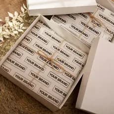 Papel Seda Personalizado 60x30cm - Seu logo Embalagem Fofa Unboxing