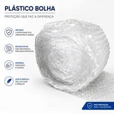 Plástico Bolha Colmeia 30cm x 10m Proteção Segura para Transporte