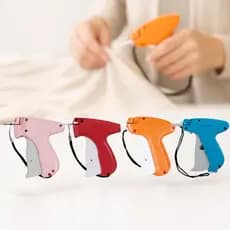 Pistola Aplicadora Tag Pin Fine  Manual Agulha Fina Fixa Etiqueta Preço Tamanho Tecidos Delicados