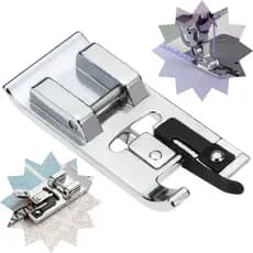 Calcador Sapata Acabamento Overlock Chuleado Sem Faca Maquina de Costura Domestica Patchwork