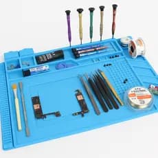 Manta Antiestática Bancada 45x30cm Resistente a Calor Tapete Silicone para Manutenção de Eletrônicos