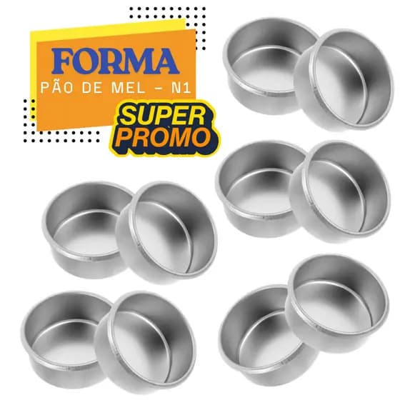 KIT-12 UNIDADES N°1 ou Nº2 Forminha Formas Para Pão De Mel Fácil de limpar reutilizável
