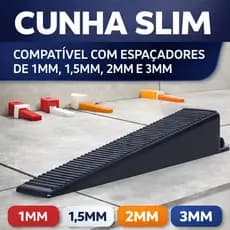 De 100 A 500 Cunhas Niveladora Slim Piso Porcelanato Azuleijo revestimento