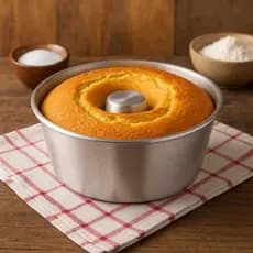 Forma Assadeira de Pudim N22 1,7 Litros Alumínio Vulcão Doce Bolo Torta