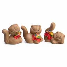 Enfeite Decoração Gato Pequeno Animais Cerâmica