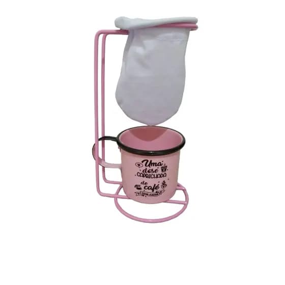 SUPORTE COADOR CAFÉ COM CANECA ALUMINIO