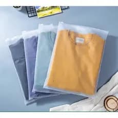Saco Plástico Fosco Branco Para Roupas E-commerce Com Zíper Kit 10/20/50 Unidades