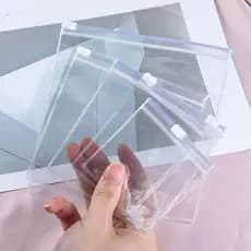 Saco PVC Com Zíper Para Higiene, Manicure, Maquiagem，Acessórios Embalagem Kit 10/20/50 Unidades.