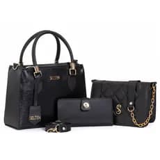 Kit Bolsas Femininas Media e Pequena com Carteira Mini