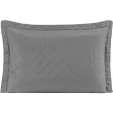Porta Travesseiro Cinza Avulso 70cm x 50cm Com Debrum Matelado