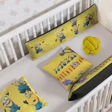 Kit 02 Capas Decorativas Mais 02 Travesseiros De Corpo Xuxão Infantil Mais 01 Almofada Nozinho Luxos