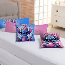 Kit 02 Capas De Almofadas 42cm x 42cm Mais 02 Almofadas Xuxão 0,85cm x 0,25cm Infantil