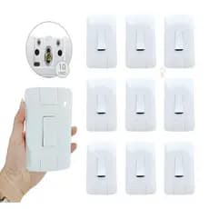Kit 10 Interruptor Simples Aria Branco Tramontina 6A/250V Com Parafusos