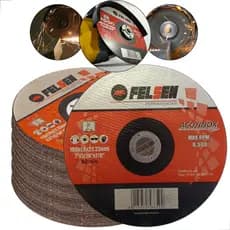Kit 50 Discos De Corte Fino Inox ferro aço 180mm 7" polegadas Esmerilhadeira o melhor