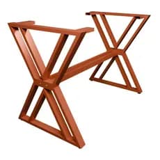 Base de Mesa Design Industrial Holt para Tampos até 140x80cm Estrutura Resistente Decorativa