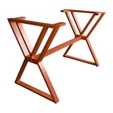 Base De Mesa Design Moderno Industrial Raw Para Tampos de Até 140cm X 80cm