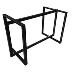 Base De Mesa Design Industrial para Tampos de Até 150cm x 80cm Halden Sala Escritório Moderno