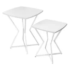 Conjunto Mesa Auxiliar Lateral Para Sala Quarto Austria