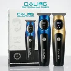 Máquina De Corta Cabelo e Acabamento Daling Sem Fio Recarregável USB Profissional