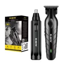 Máquina de Corte Cabelo Nariz e Barba Maquina de Acabamento e Barber Profissional de 2 em 1 Recarregável
