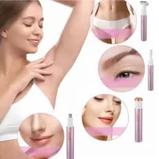 Depilador Feminino 4 em 1 Recarregável USB Aparador Facial Corpo Nariz Sobrancelha Elétrico