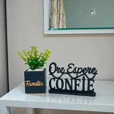 Kit Ore Espere Confie  kits Vasinhos Decorativos "Decoração De sala"