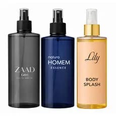 BODY SPLASH PERFUME - HOMEM, ZAAD, LILY