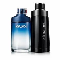 Kit Perfume Masculino Top Premium Kaiak + Malbec Oceano & Vinho Power Blend Masculino
