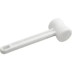 Batedor amaciador de bifes carnes 28 cm branco polipropileno martelo duplo