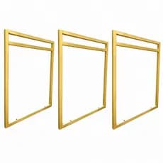 Kit 3 Suporte Mão Francesa Industrial 42cm x 34cm suporte resistente para prateleira