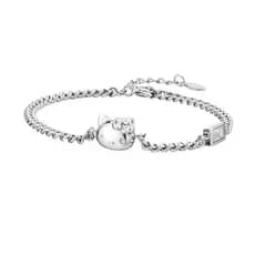 Pulseira Hello Kitty Feminina Cartoon Sweet Girl Jóias 2023 Nova Corrente De Namorada Premium Pequeno Ornamento