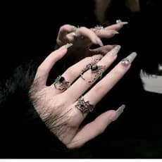 Anel De Aranha Dark Retro Black Gemstone Para Meninas , Novo Design De Nicho , Estilo High-end E Cool , Personalizado