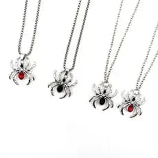 Colar De Aranha Estilo Escuro Da Moda Europeia E Americana Para Meninas , Novo Pingente De Liga Cravejada De Diamante