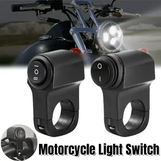 Motocicleta Bicicleta Elétrica Guiador Farol Interruptor De Alimentação Botão Holofote Liga/Desliga