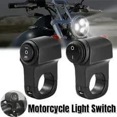 Motocicleta Bicicleta Elétrica Guiador Farol Interruptor De Alimentação Botão Holofote Liga/Desliga