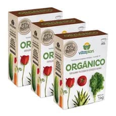 Kit 3 Fertilizante Adubo Esterco de Galinha Orgânico Granulado Classe A 1 Kg Única Nutriplan - Promoção!