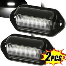 2Pcs 6 LED Número De Licença Do Carro Placa De Matrícula De Luz/Universal Auto Truck RV À Prova D'água Lâmpadas De Traseira De Reboque