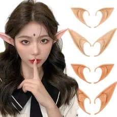 Orelha De Elfo Misteriosa De Látex Macia Cosplay Acessórios De Roupa/Halloween Decoração De Do Diabo Adulto Vestidos De Festa Para Crianças