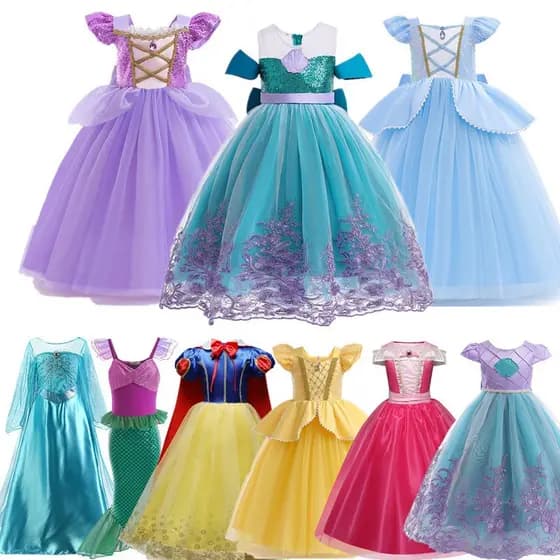 Meninas Princesa Cosplay Traje De Halloween Para Festa Infantil Roupas Encantadoras