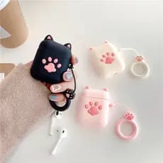 Caso Para AirPods 3 1 Silicone Do Fone De Ouvido Bluetooth O Ar Vagens 2 1/2 Inpods 12 I12 Capa Protetora Gato JCLA