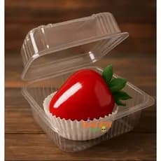 Embalagem 641 Salada 200ml Quadrada Com Tampa C/50 Unidades