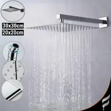 Ducha Aço Inox Chuveiro Quadrado 30x30 Ducha Fria Piscina a Gás Solar Chuveiro para Banheiro