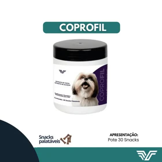 Inibidor de Ingestão de Fezes Coprofil Filvet Snack Palatável para Cães que Comem Fezes 60g