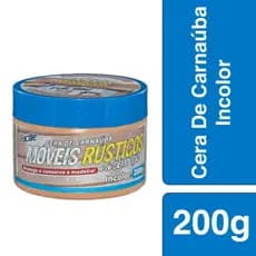 Cera de Carnaúba para Móveis de Madeira Rústica e Demolição 200g – Proteção Natural, Brilho