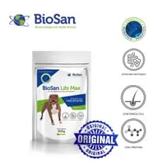 Suplemente Vitamínico para Cães Biosan Life Max Cães Atletas e 400g e 300g