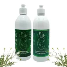 Shampoo + Condicionador Pet com Melaleuca | Anti Coceira, Dermatite e Fungos - 500ml