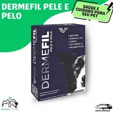 Pelo e Derme Dermefil FilVet Suplemento Vitaminico Vitamina para Cães e Gatos 30 Comprimidos