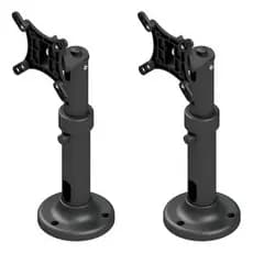 Kit 2 Suporte Para Monitor 10 A 32 Polegadas De Mesa Balcão Preto