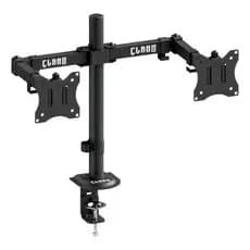 Suporte Articulado 2 Monitores 17 A 32 Com Base Morsa E Fixa