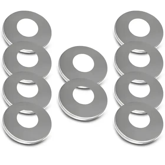 Kit 10 Canoplas Slim Aço Inox para Torneira Conexão 1/2